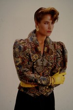 Dia Model hübsche Frau Fotograf Jochen Harder 1980er gerahmt 35mm jw2/37-35-3-1