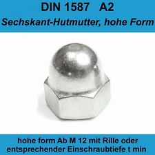 M10 DIN 1587 Hutmuttern