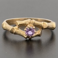 Solitärring 9 kt Gelbgold