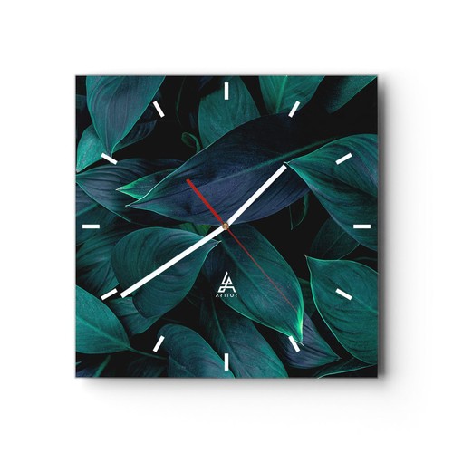 Modern wanduhr 40x40cm quadrat - modern,