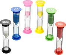 6 Stück Bunter Sanduhren Set