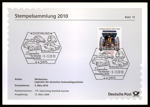 Brd sonderstempel blatt - brd, sonderstempel-blatt