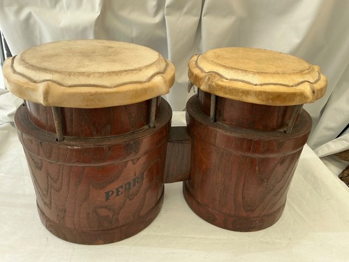 Pearl wood vintage rare bongos - pearl,