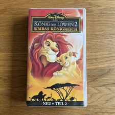Walt Disneys Der König Der Löwen 2 VHS mit Hologramm Video Selten