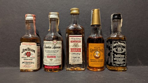Miniaturflasche whisky - 5x,