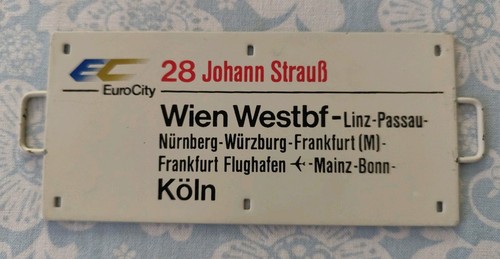 Zuglaufschild eurocity 28 - ec,