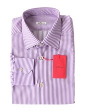 Kiton Lila Gestreiftes