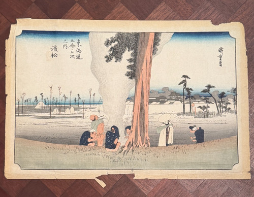 Hiroshige woodblock print - hiroshige,
