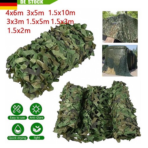 4x6m camouflage jagd tarnnetz - 4x6m,