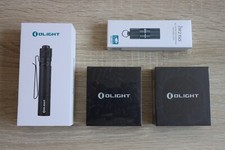 Olight i3T Carbon + i1R2 + iTHX Lampe Weinrot + Immergrün