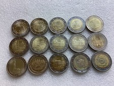 Lot Sammlung 2 Euro Gedenkmünzen Deutschland