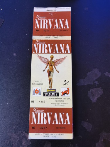 Nirvana tickets billet - tickets,