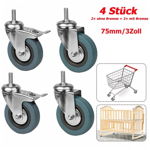 4stück lenkrollen mit - 4stück,
