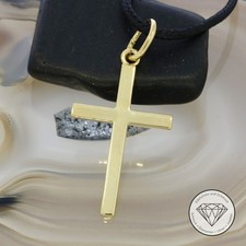 SONDERAKTION WERT 820,- Kreuz Cross massiv 585 Gold 14k 14 KT dezent 44,8mm XXYY