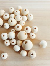 Natur Holzperlen zum Fädeln