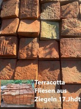 Terracotta Fliesen 15 qm aus Ziegeln des 17. Jhdt.