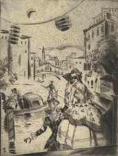 1920s GRAPHIC ARTIST. Venice