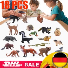 18PCS Dschungel Zoo Tiere Figuren, Safari Tierfiguren Spielzeug,Wald Tierfig TOP