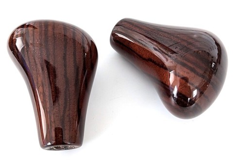 Schaltknauf kurz zebrano holz - schaltknauf,