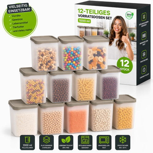 12x 1000ml vorratsdosen - 12x,