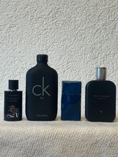 4 leere Parfumflaschen Glas Deko Sammlung Basteln Vintage Look