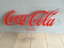 Großer Coca Cola Aufsteller Theke Werbeschild  Plexiglas 3D 52x29cm, Top Zustand