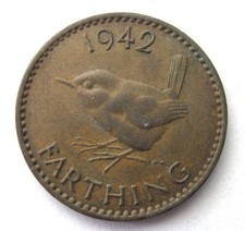 Alte englische Bronzemünze 1