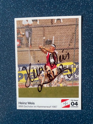 Autogrammkarte heinz weis - autogrammkarte,