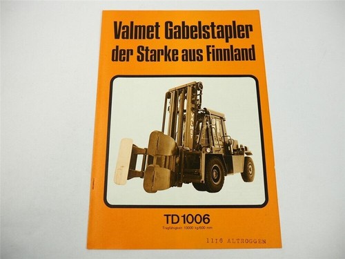 Valmet td1006 gabelstapler mit - valmet,
