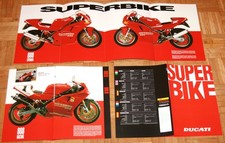 Ducati 888 Racing ,Strada Prospekt 8 Seiten Brochure