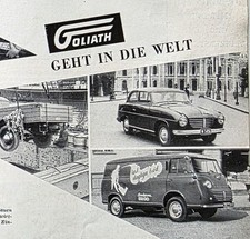 Goliath "Das 2Takt Echo" 8/1955 Goli Dreirad GP 700 GP 900 E Express Borgward 65