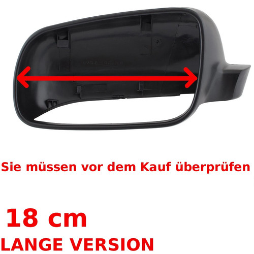 Lang 18cm spiegelkappe - lang,
