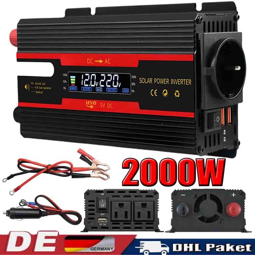 Wechselrichter 2000w 12v auf - wechselrichter,