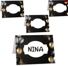 50 Tischkarten Geburtstag