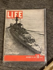 Life Magazine November 20, 1939 German Schlachtschiff “Deutschland”