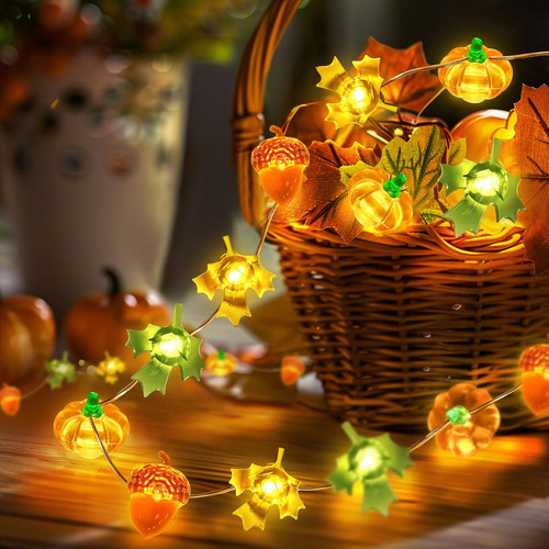 Lichterkette led kürbis - lichterkette,