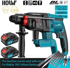 Mit 2x Akkus Bohrhammer