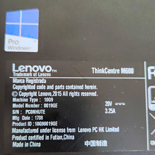Lenovo thinkcentre m600 - thinkcentre, tiny