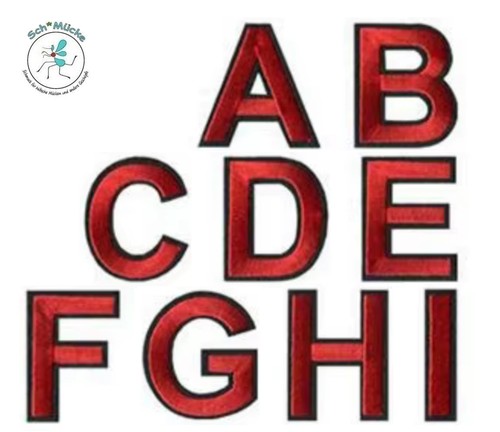 Aufbügler buchstaben cm - aufbügler,