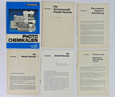 TETENAL Informationsbroschüren PHOTO CHEMIKALIEN und Entwicklungstechnik