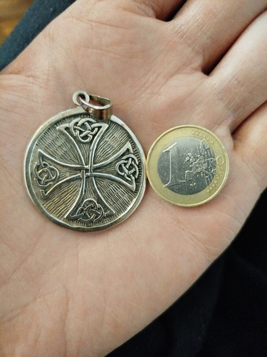 Keltenkreuz silber anhänger - silber,