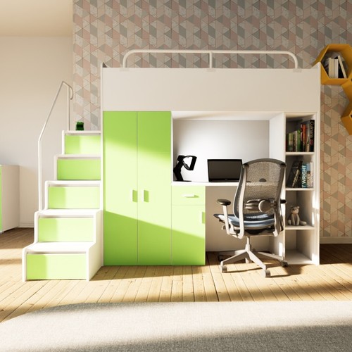 Hochbett kinderbett jsm - hochbett,