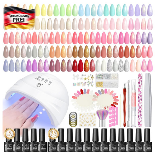 Gel nagellack set mit lampe - gel,