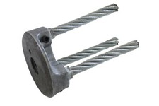 Wildkrautbürste mit 3 Zöpfen