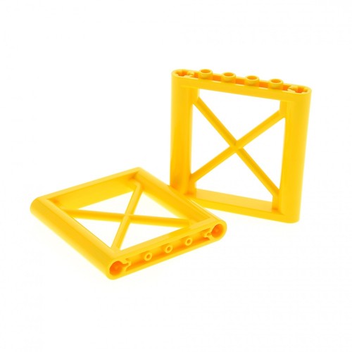 Lego stütze 1x6x5 gelb - 2x,