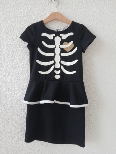 Skelett kleid 110 116 - kleid, 110/116