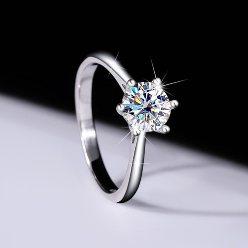 1ct moissanit ring 925 - ,