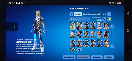 Fortnite outfit serenade - fortnite,