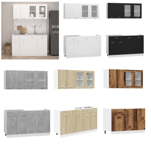 Tlg küchenschrank set - 4-tlg.,