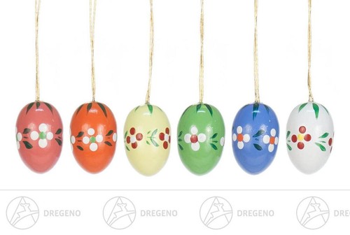 Behang ostereier mit blumen - behang,